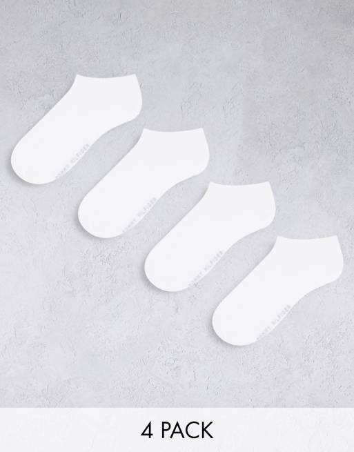 Tommy Hilfiger 4 pack trainer socks in white