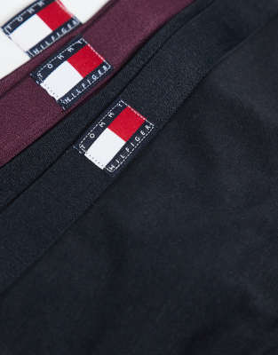 Tommy Hilfiger 5 Pack Flag Detail Thong In Multi