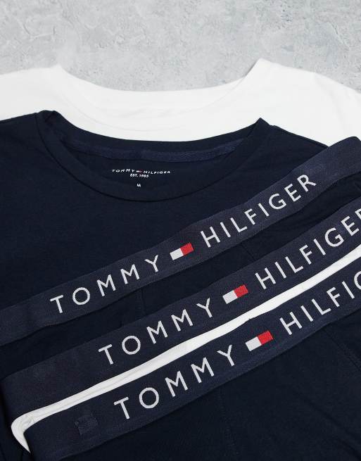 Tommy Hilfiger 5 piece t-shirt and boxers set in white and navy, 3 of 5