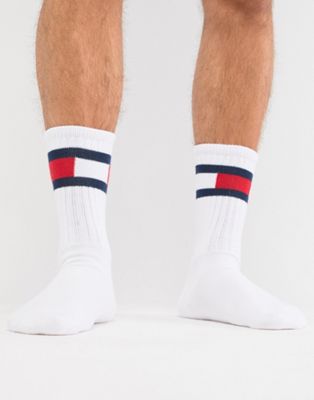 Tommy Hilfiger 5.0 Flag Sock in White 