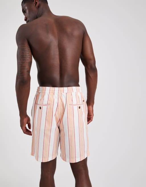 Tommy Hilfiger 8 in shorts in orange stripe - part of a set, 3 of 5