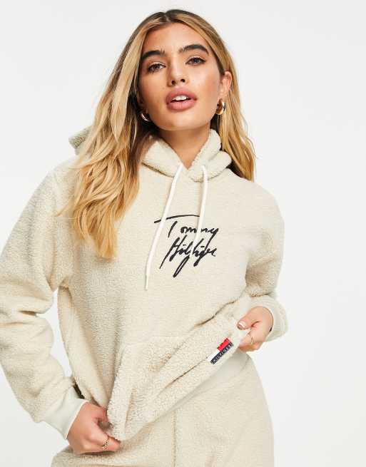 Tommy hilfiger store teddy fleece hoodie