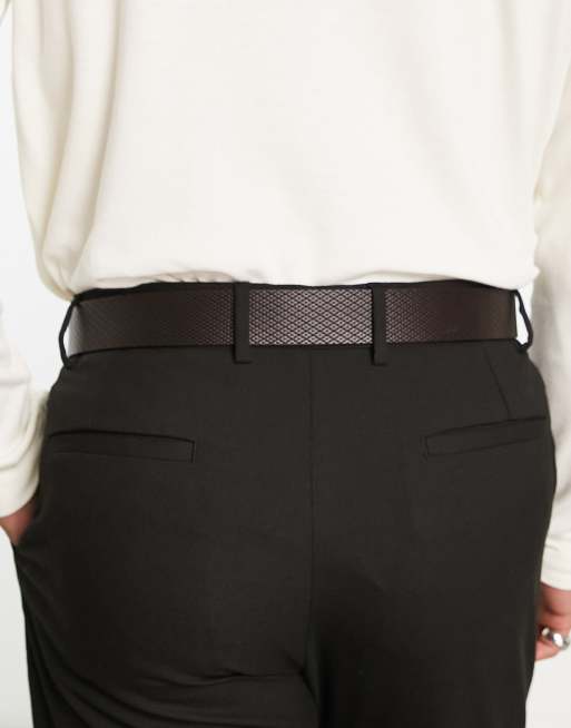 Tommy Hilfiger Adan 3.5 texture belt in black