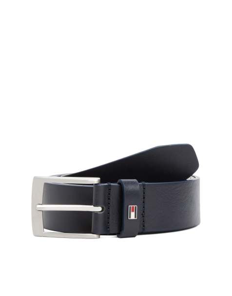 Tommy Hilfiger Adan 3.5cm leather belt in black - view 1