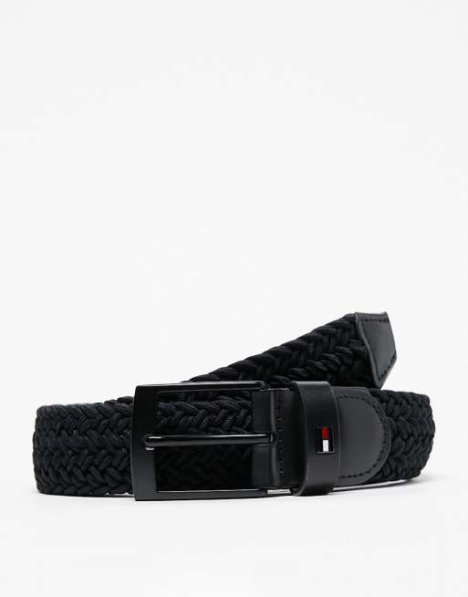 Tommy Hilfiger - Adan - Geweven, elastische riem in zwart