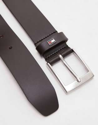 Tommy Hilfiger Adan leather belt in brown φωτογραφία