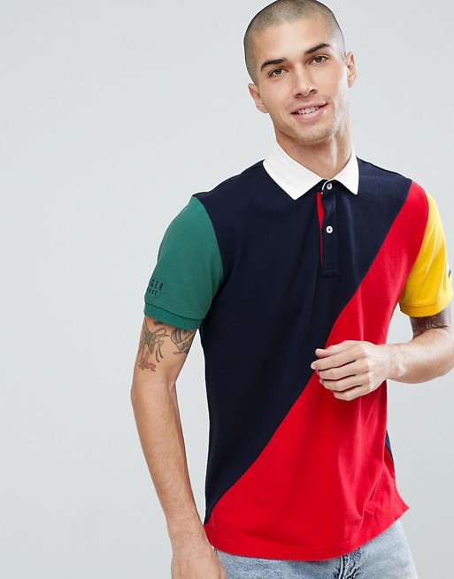 Download Tommy Hilfiger Aiden Colourblock Short Sleeve Rugby Polo ...
