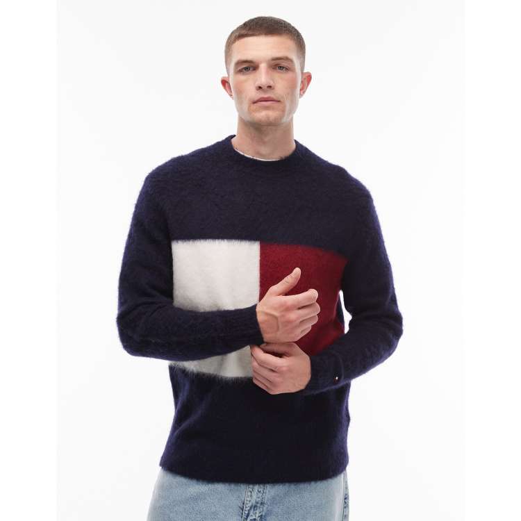 Oazifestiv Tommy Jeans Colourblock Stripe Crew Neck Sweatshirt