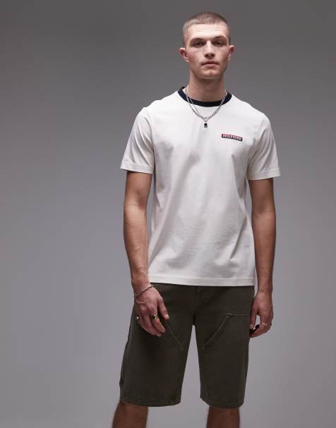 Tommy Hilfiger americana logo t-shirt in off white - view 1