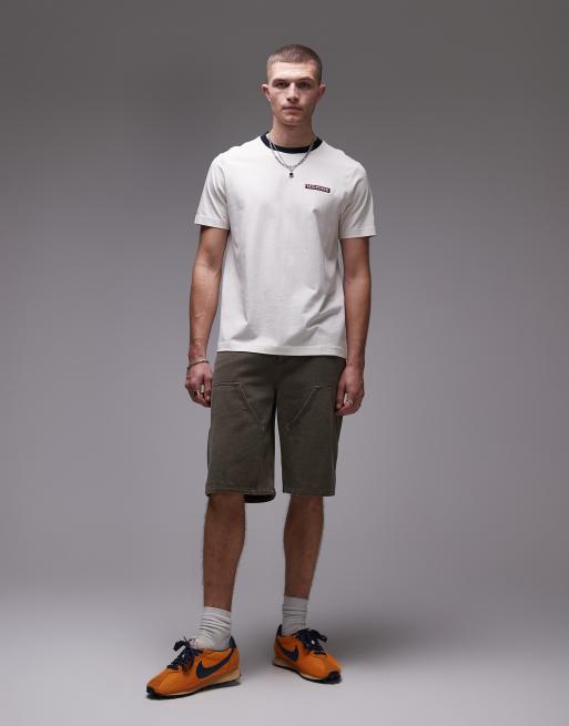 Tommy Hilfiger americana logo t-shirt in off white, 3 of 4