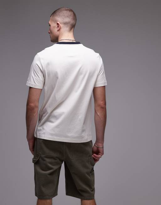 Tommy Hilfiger americana logo t-shirt in off white, 4 of 4