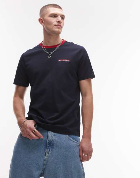 Tommy Hilfiger – Americana – Marinblå t-shirt med logga - view 1
