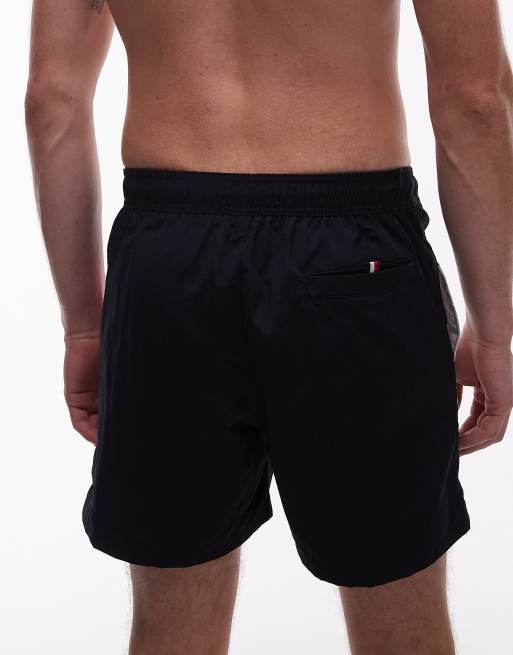 Tommy Hilfiger archive flag drawstring swim shorts in navy, 4 of 5