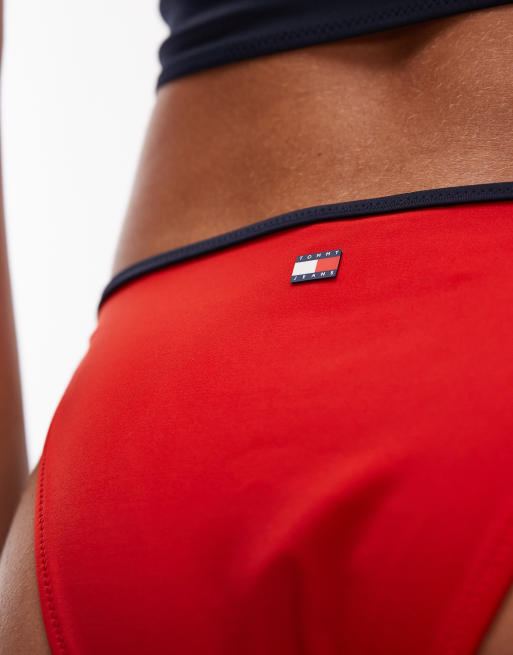 Tommy Hilfiger – Archive – Mörk, marinblå bikiniunderdel med knytning i sidan , 4 av 4