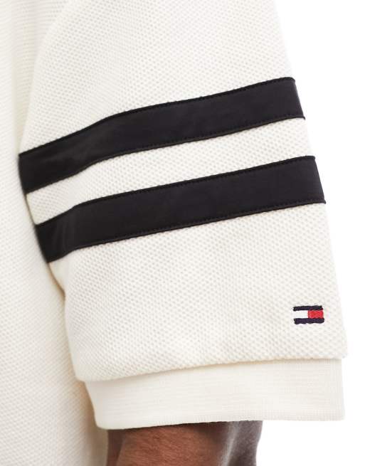 Tommy Hilfiger - Archive - Polo color crema con scritta stampata, 4 di 4