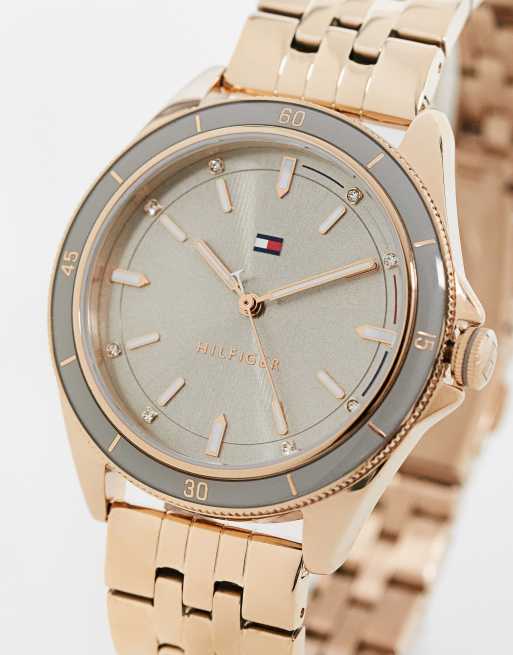 Tommy Hilfiger - Armbandhorloge in roségoud 