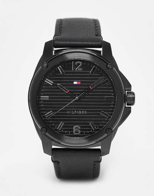 Tommy Hilfiger - Armbåndsur til mænd i sort