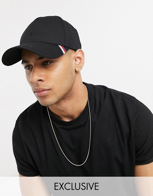 Tommy Hilfiger ASOS exclusive uptown cap with contrast logo in black