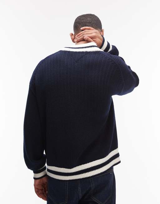 Tommy Hilfiger – Athleisure – Marinblå cricketkofta, 3 av 5