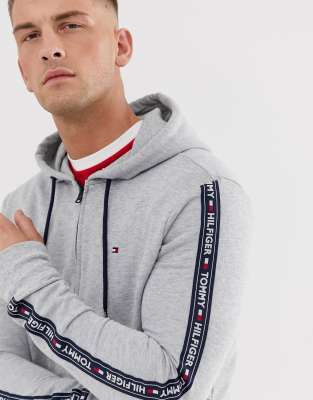 tommy hilfiger taped hoodie