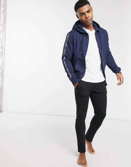 Tommy hilfiger full zip hoodie online navy