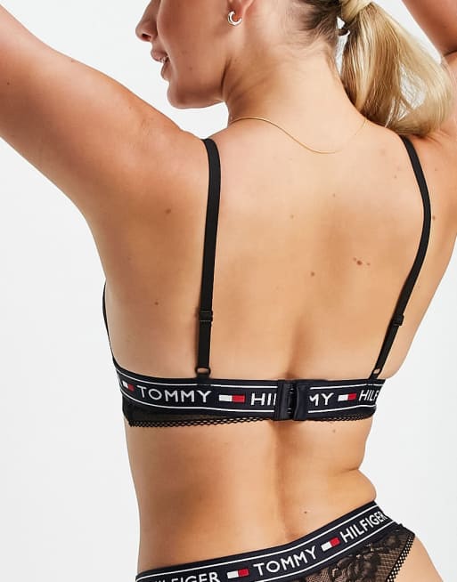 Tommy Hilfiger - Authentic Lace - Brassière a triangolo nera, 4 di 4