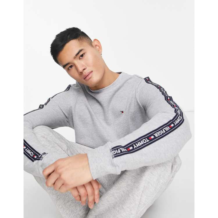 Tommy Hilfiger ASOS side taping in | logo authentic with sweatshirt grey lounge