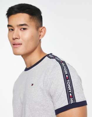 tommy hilfiger taped t shirt