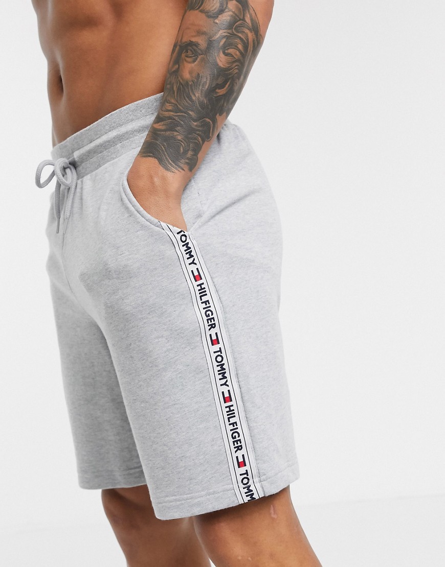 Tommy Hilfiger authentic taping lounge sweatshorts in grey
