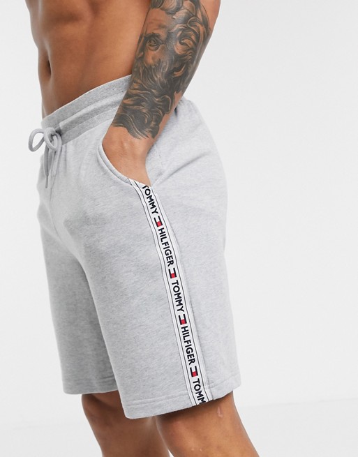 Tommy Hilfiger authentic taping lounge sweatshorts in grey