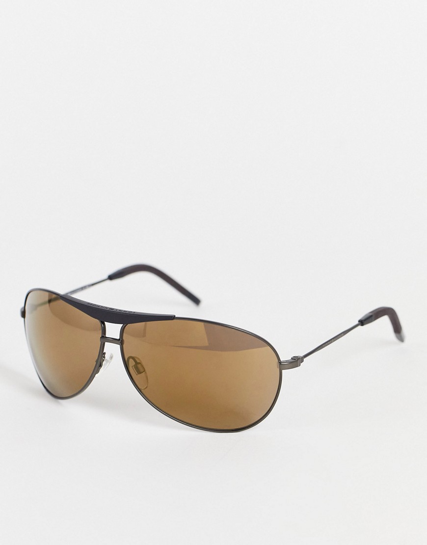 Tommy Hilfiger aviator sunglasses in black 1796/S