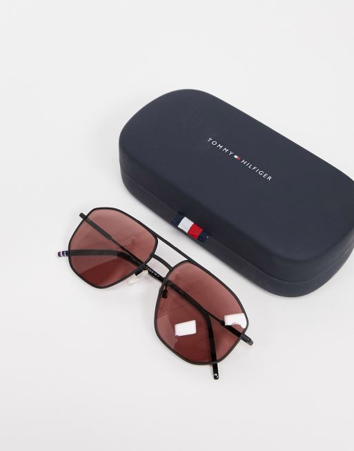 Tommy hilfiger aviator sunglasses discount