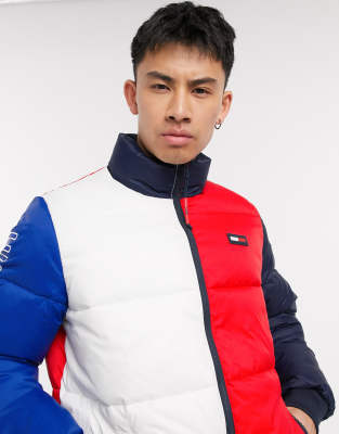 red and white tommy hilfiger jacket