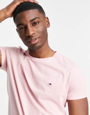 Skifte tøj Spaceship grænse Tommy Hilfiger Icon Logo Stretch Slim Fit T-shirt In Light Pink In Rosa |  ModeSens