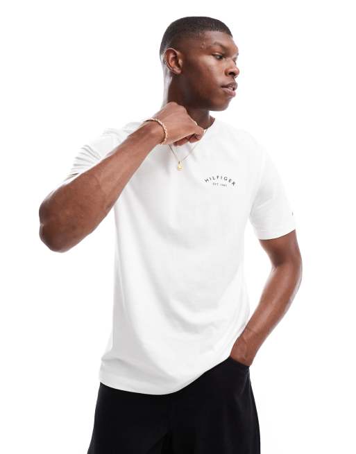 Tommy Hilfiger Back Print T Shirt in White