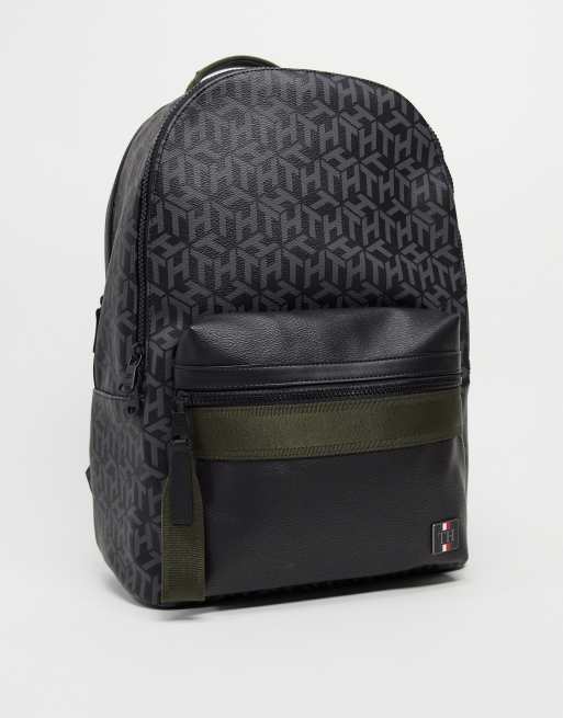 Tommy Hilfiger backpack in monogram print with small logo