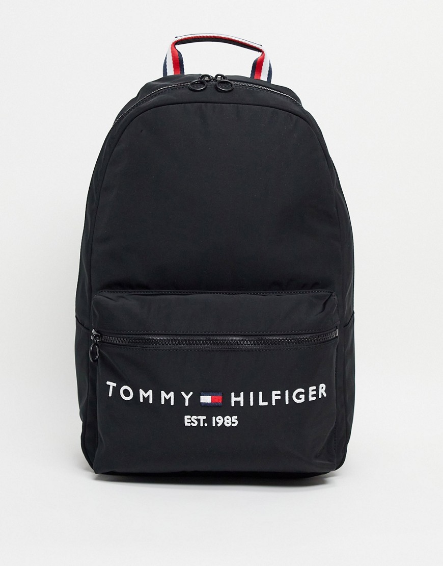 Tommy Hilfiger backpack with established logo in black