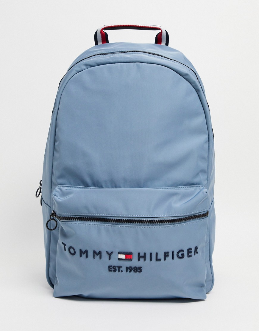 Tommy Hilfiger backpack with established logo in light blue