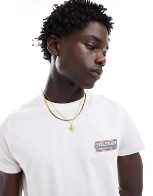 badge logo T-shirt in white