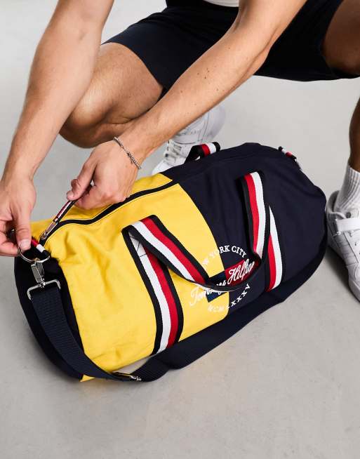 Tommy hilfiger duffle store bag yellow