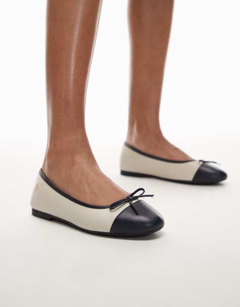 Tommy Hilfiger ballerina pumps in off white - view 1