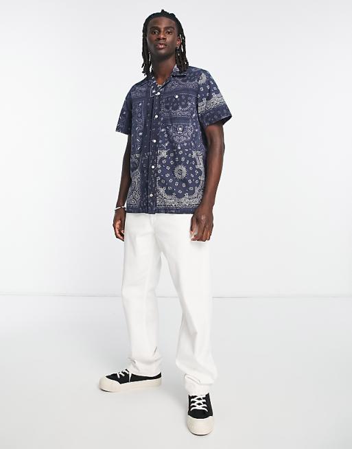 Tommy Hilfiger bandana patchwork print short sleeve shirt Tommy Hilfiger bandana patchwork print short sleeve shirt