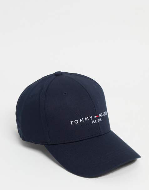 Tommy Hilfiger baseball cap with established logo in black - view 1