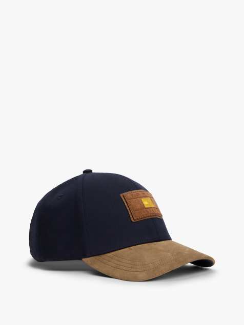 Tommy Hilfiger – Baseballkappe in Dunkelblau mit Hilfiger-Flag und Wildleder-Schirm - view 1