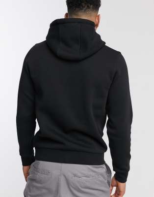 tommy hilfiger basic icon logo hoodie in black