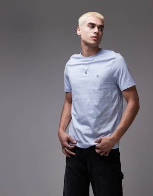 VAN GRAAF Tommy Hilfiger Herren Hellblau T-Shirt Baumwolle Blau, Extra Groß - Bild 8