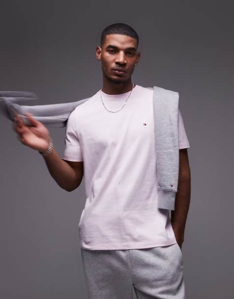 Tommy Hilfiger – Basic-T-Shirt in Blassrosa - view 1