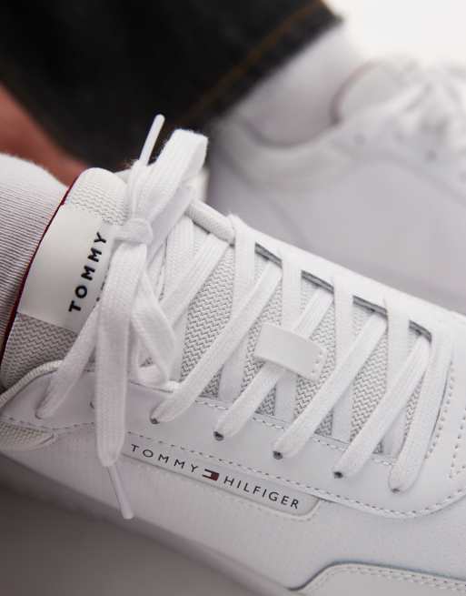 Tommy Hilfiger – Basket – Białe buty sportowe z perforacjami, 4 z 5