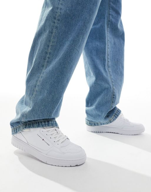 Tommy Hilfiger - Basket Essential - Sneakers in drievoudig wit