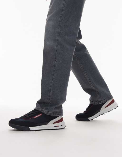 Tommy Hilfiger - Basket Retro Runner - Hardloopschoenen in marineblauw , 4 van 5